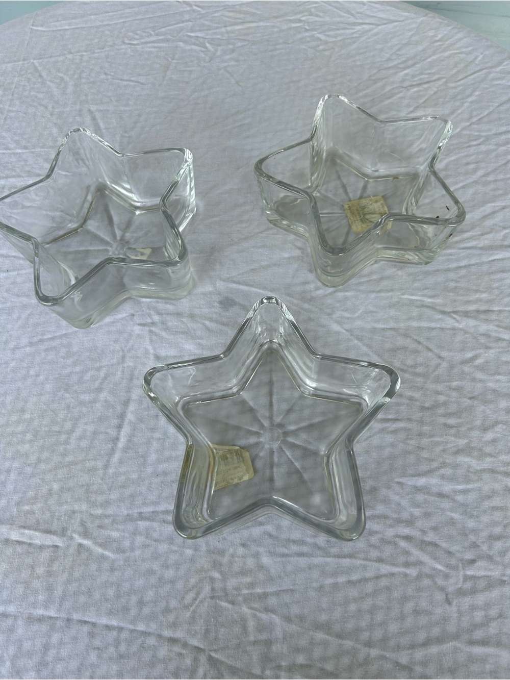 Libbey Star Shaped Clear Glass  Dish